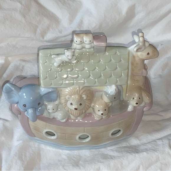 Mint Precision Moments Porcelain Figurines-Noah’s Ark Bank & Little Girl w/Goose - Picture 5 of 16